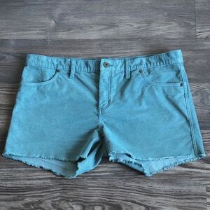 Carve Designs Oahu Corduroy Shorts Teal 14 Cutoff